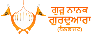 Official header logo for Guru Nanak Gurdwara Belfast website